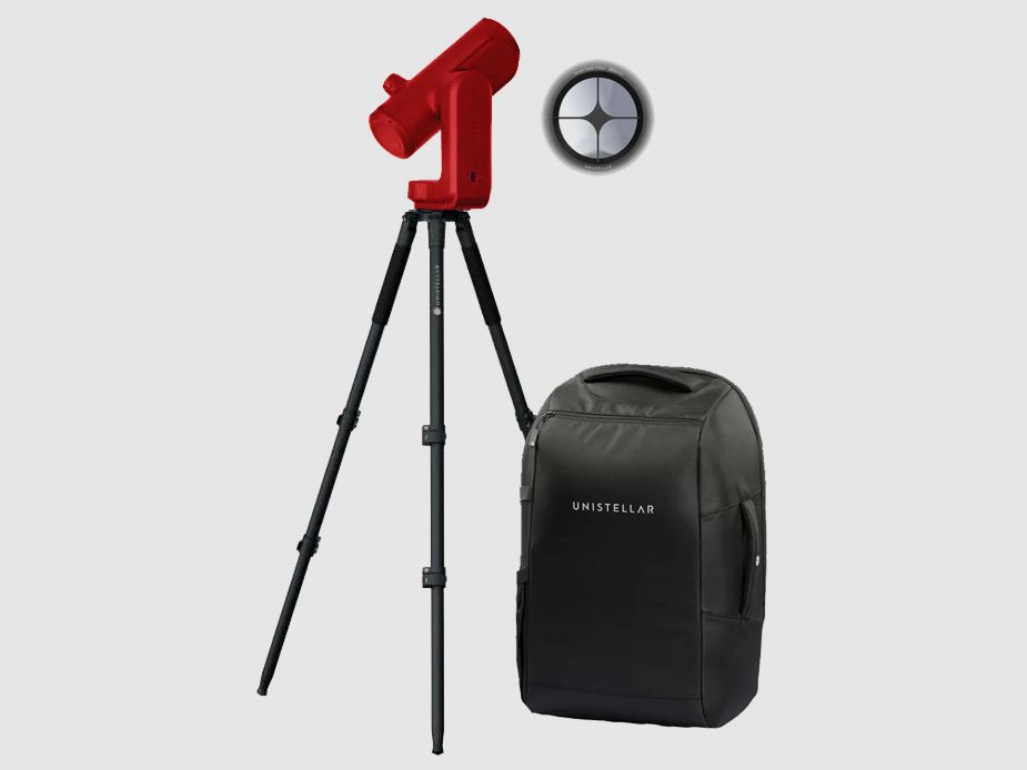 Unistellar Unistellar Odyssey Pro Red con mochila y filtro solar