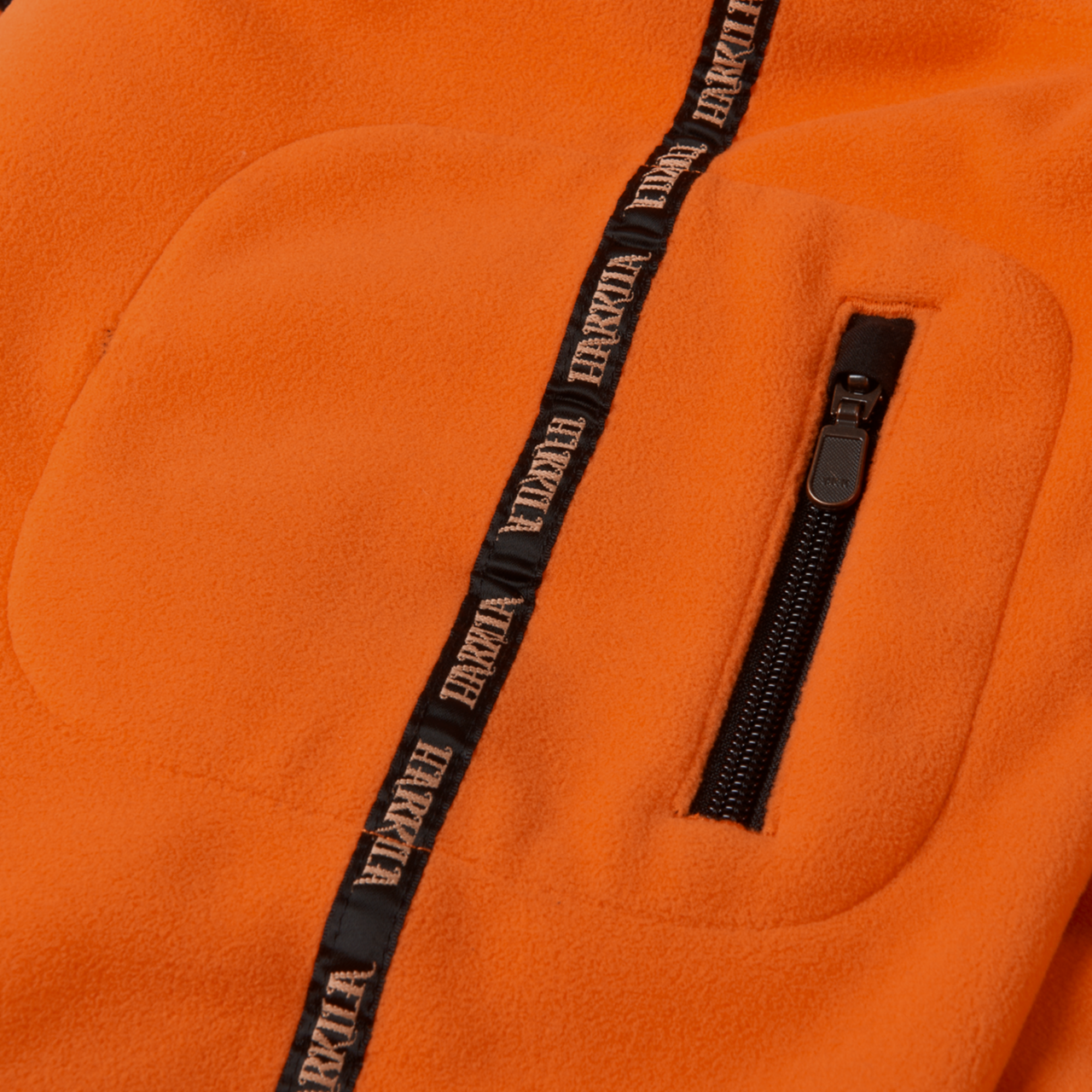 Kamko Fleece-Jagdjacke Grün/Orange Blaze, Bild 7 von 7