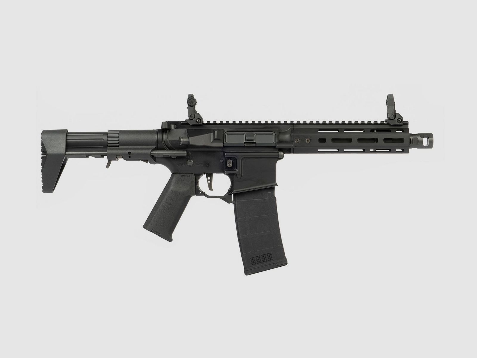 SONDERPREIS UVP 389.- € Ares Gel Blaster M-LOK 'S' Schwarz 8mm - SAEG - VOLLMETALL 2,4 Kg