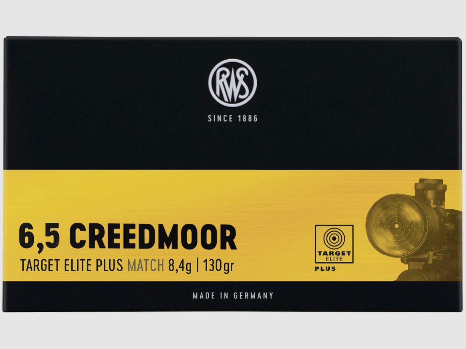 RWS 2409762 Target Elite Plus 6,5 Creedmoor Scorion 8,4g 130grs. Full metal jacket