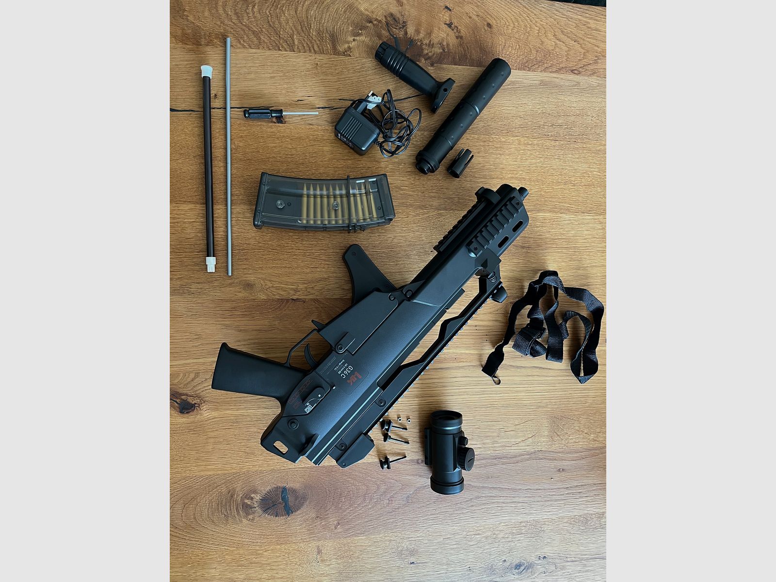 Umarex Airsoft Geweer G36C, elektrische Full-Auto Softairgeweer, aanvalsgeweer met 0,5 Joule, voor 6mm BB-ballen