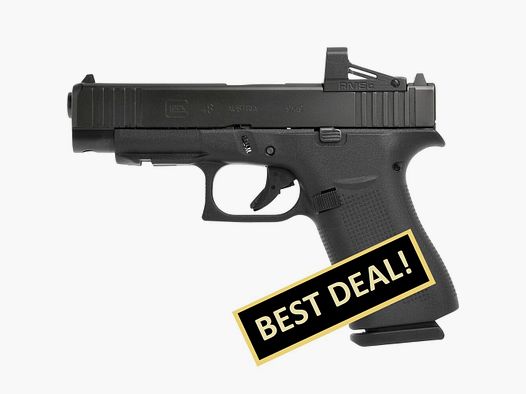 Glock pistool 48 met gemonteerde RMSc Shield red dot 9 mm Luger