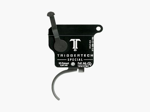 TRIGGERTECH Rem700 Special – Prawa – Zwolnienie zamka – Tradycyjny zakrzywiony (PVD Czarny)