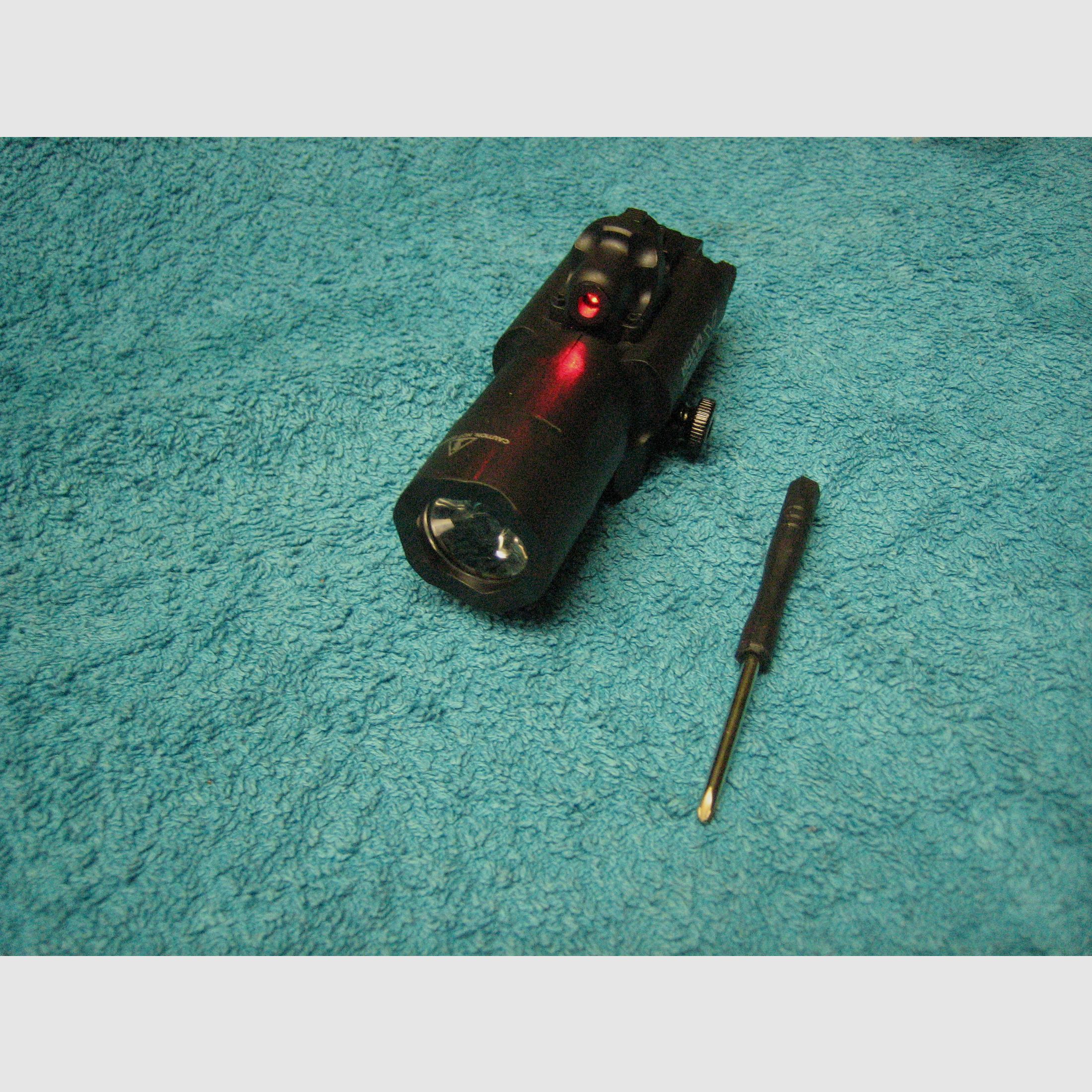 Laser and flashlight in one for 22mm rail New