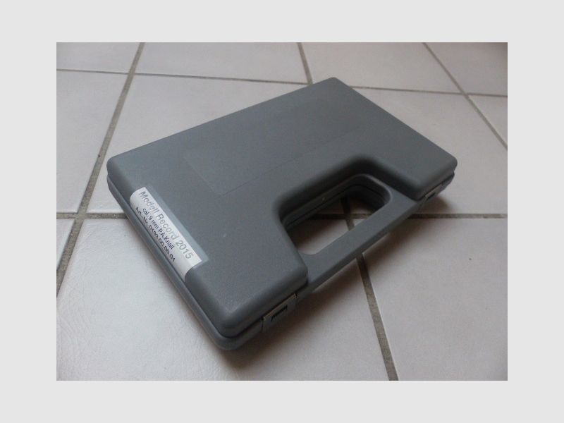 Record 2015 Cal. 9mm PAK New with case, blank firing adapter, brush, manual from collection plus 50 rounds of ammunition