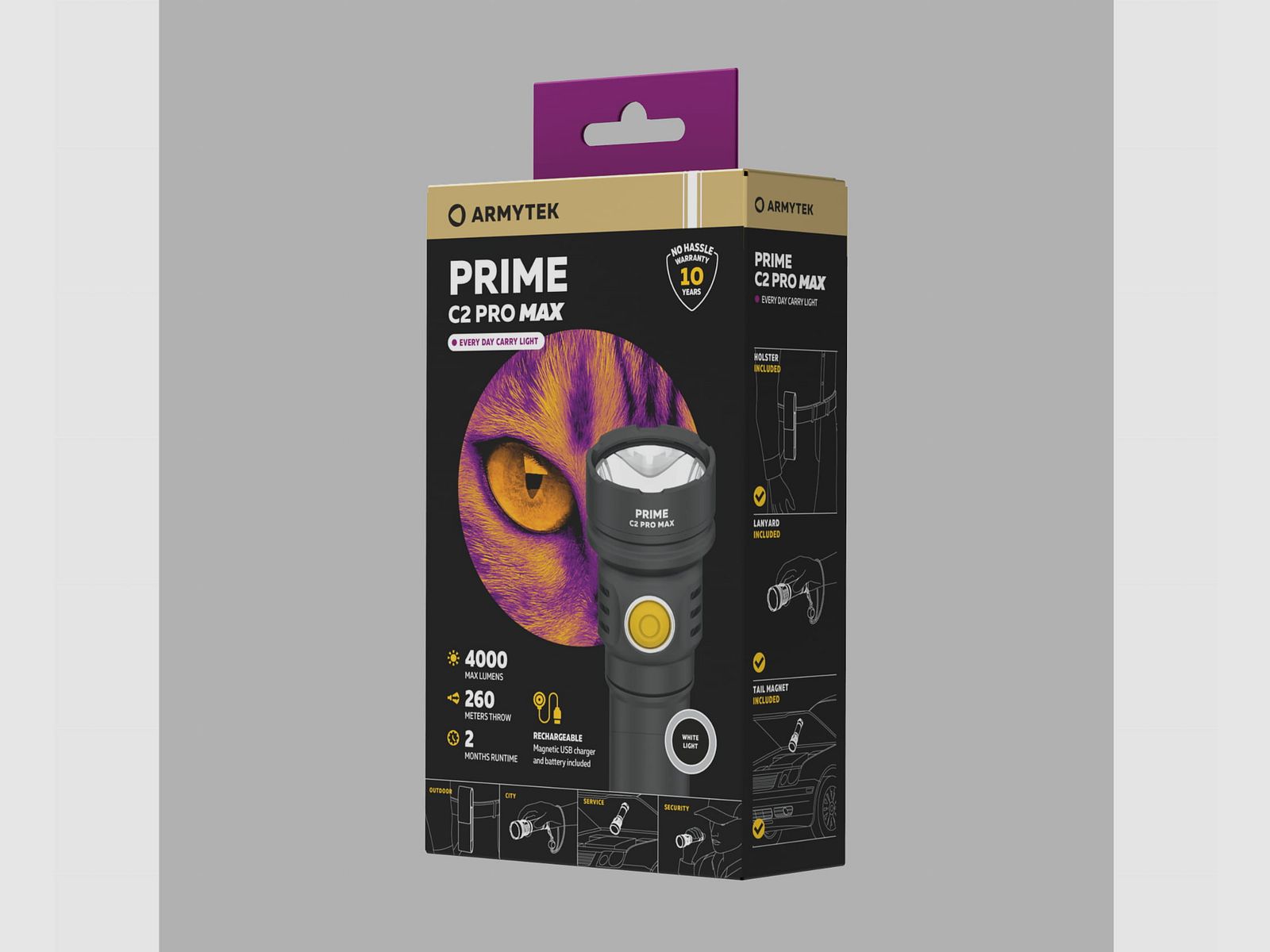 Linterna Armytek Prime C2 Pro Max Magnet USB, imagen 4 de 10