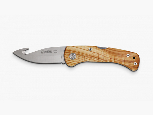 PUMA IP Jagdtaschenmesser mit gut hook, Olivenholz