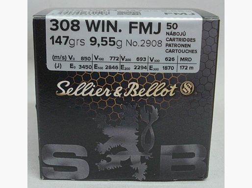 .308Win FMJ / VM Boat Tail - 9.55g/148gr (a50)