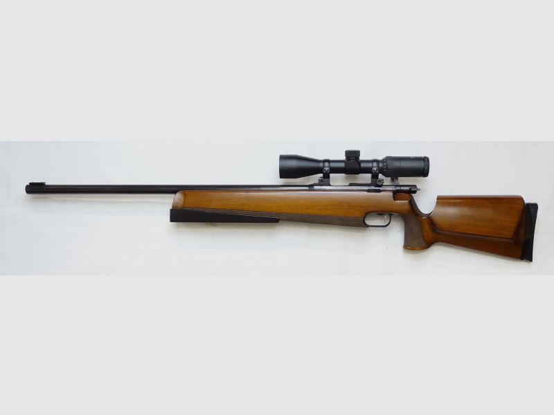 Einzellader Matchgewehr Anschütz Mod. 54 .22lr inkl. Zielfernrohr Silamux 3-12x44 ++ TOP ZUSTAND