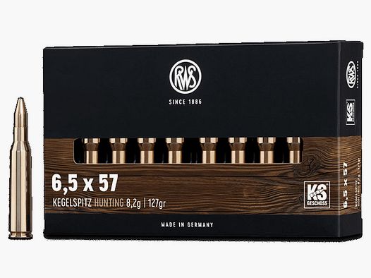 RWS 6,5x57 Kegelspitz 8,2g - 127gr