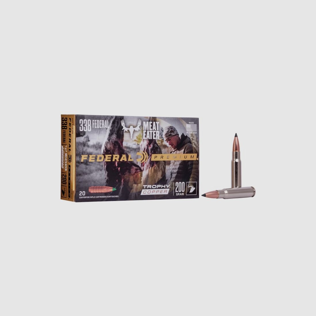 Federal Premium Trophy Copper .338 Federal 200GR 20 Patronen