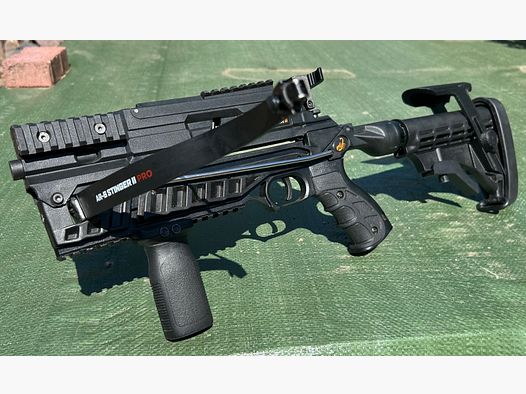 Steambow Stinger 2 Tactical AR6 mit umfangreichem Zubehör