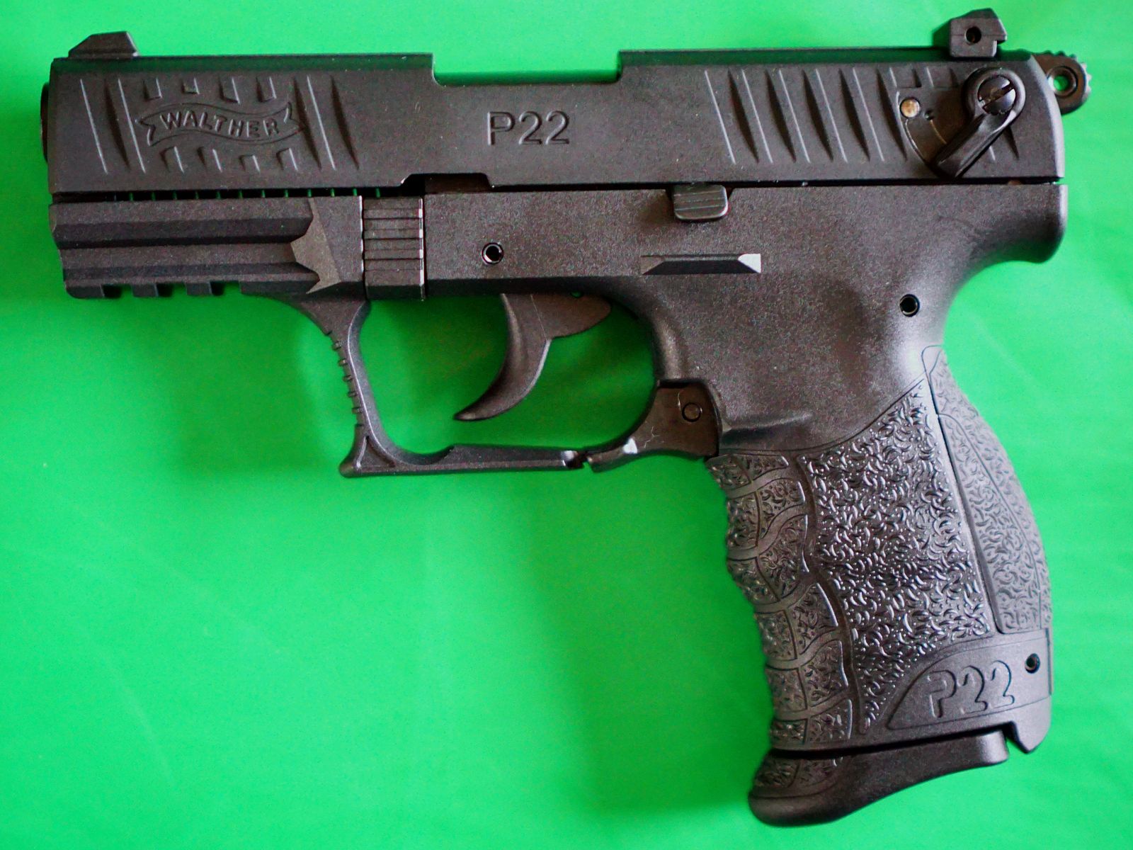Walther P22Q Schreckschuss Pistole 9mm P.A.K. schwarz  (PTB 778) - neuwertig!