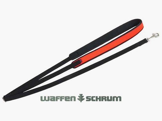 AKAH Antiruck-Umhängeleine / Länge 175-cm - 195cm Signalorange