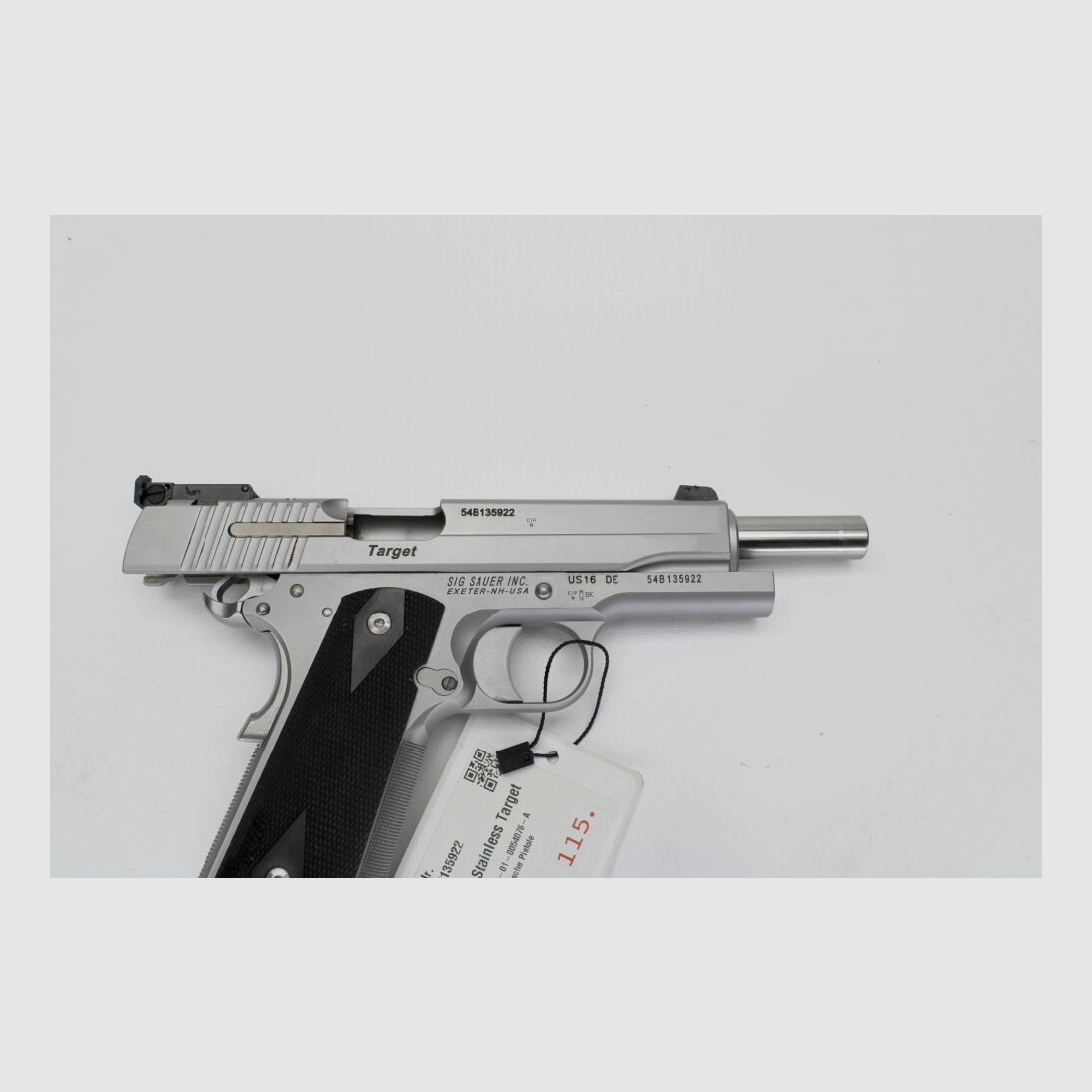 Pistole SigSauer 1911 Stainless Target 45ACP inkl Koffer #:15475 Pfandversteigerung 17.7.25