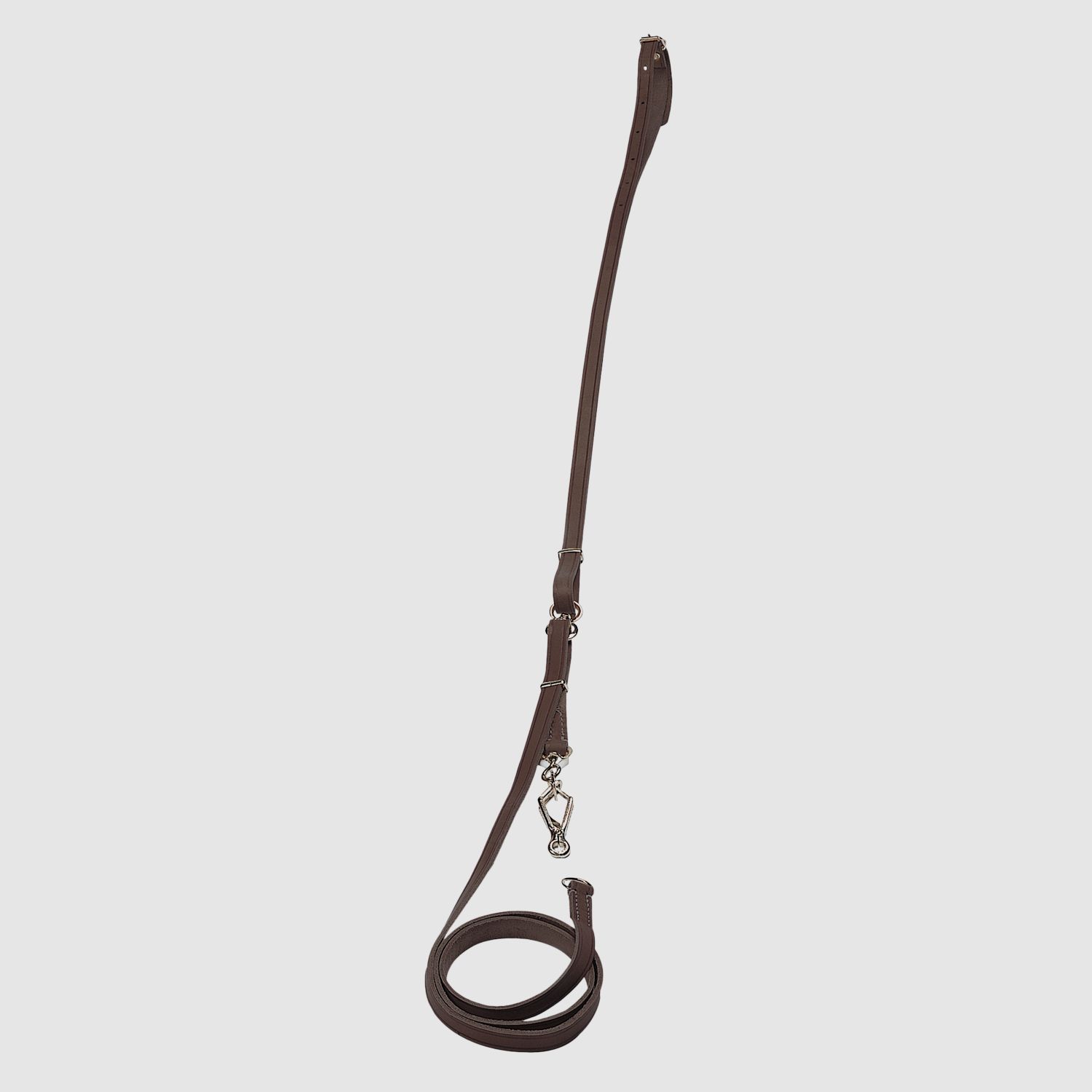 Führleine 18 mm dunkel - 155-120 cm Länge, Fahlleder