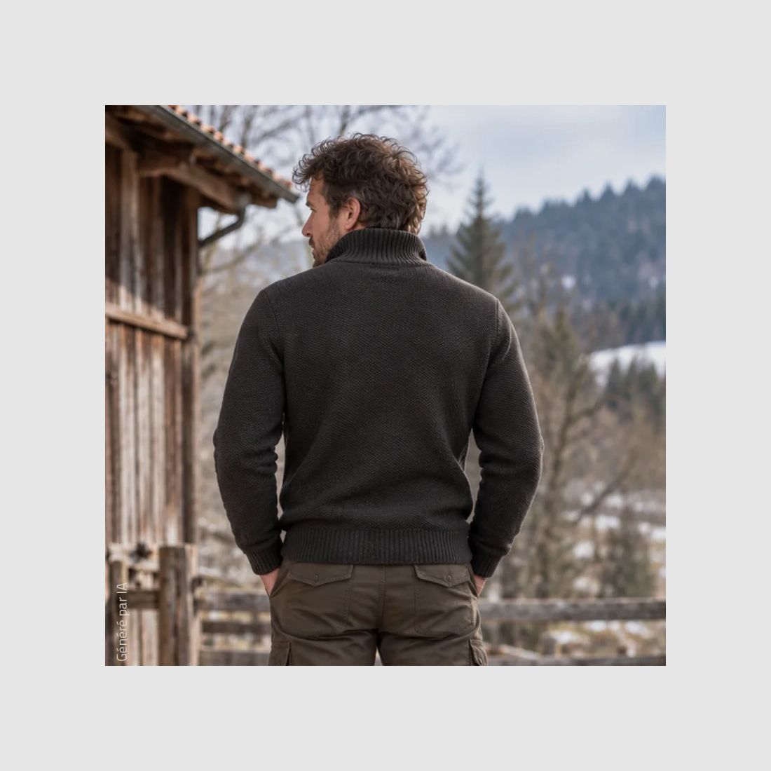 Gilet zippé Galéo vert doublé micropolaire pour homme, image 4 sur 9
