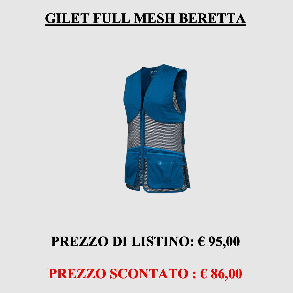 Beretta – Gilet Vollmesh Blau Dämmerung, Bild 1 von 7