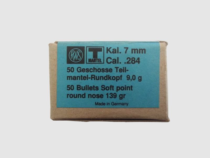 OGIVA RWS 7MM(284″) 139GR. Partiel