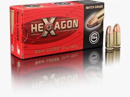 Geco 9mm Luger Hexagon SX 124g.