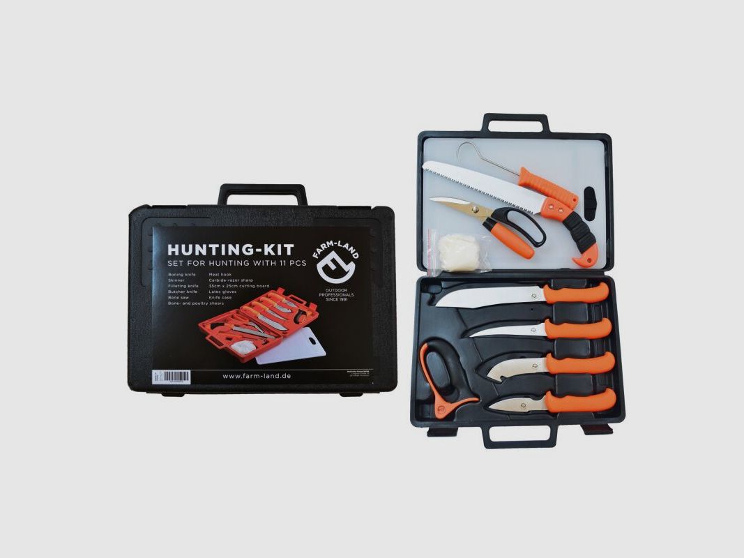 Farm-Land Hunting-Kit Messerset 11 tlg.