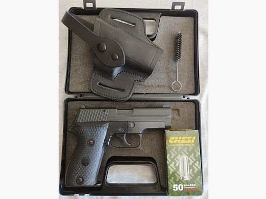 Hämmerli P26 9mm P.A.K. (PTB 775) + Gürtelholster + 50 Platzpatronen
