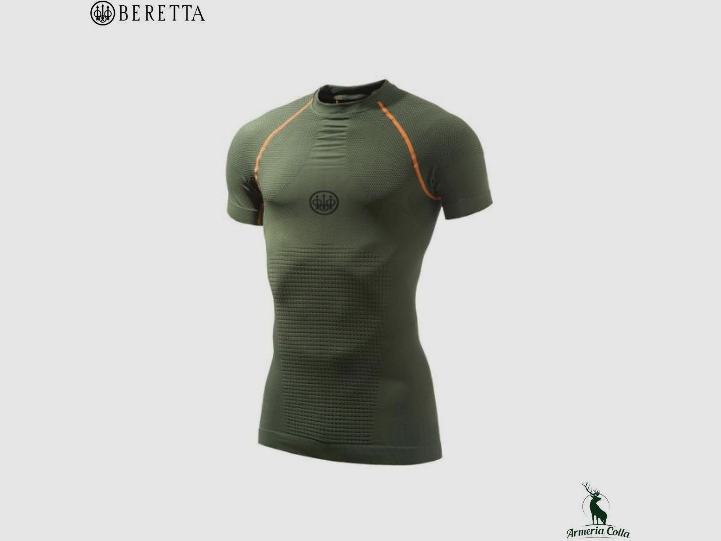 Beretta Intieme Shirt Body Mapping 3D Korte Mouw Groen, afbeelding 1 van 3