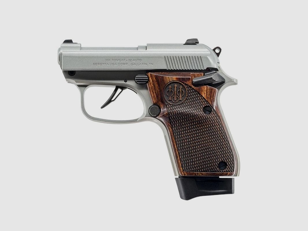 Beretta 30X Tomcat Inox/Black Wood Grip 32 ACP, afbeelding 1 van 4