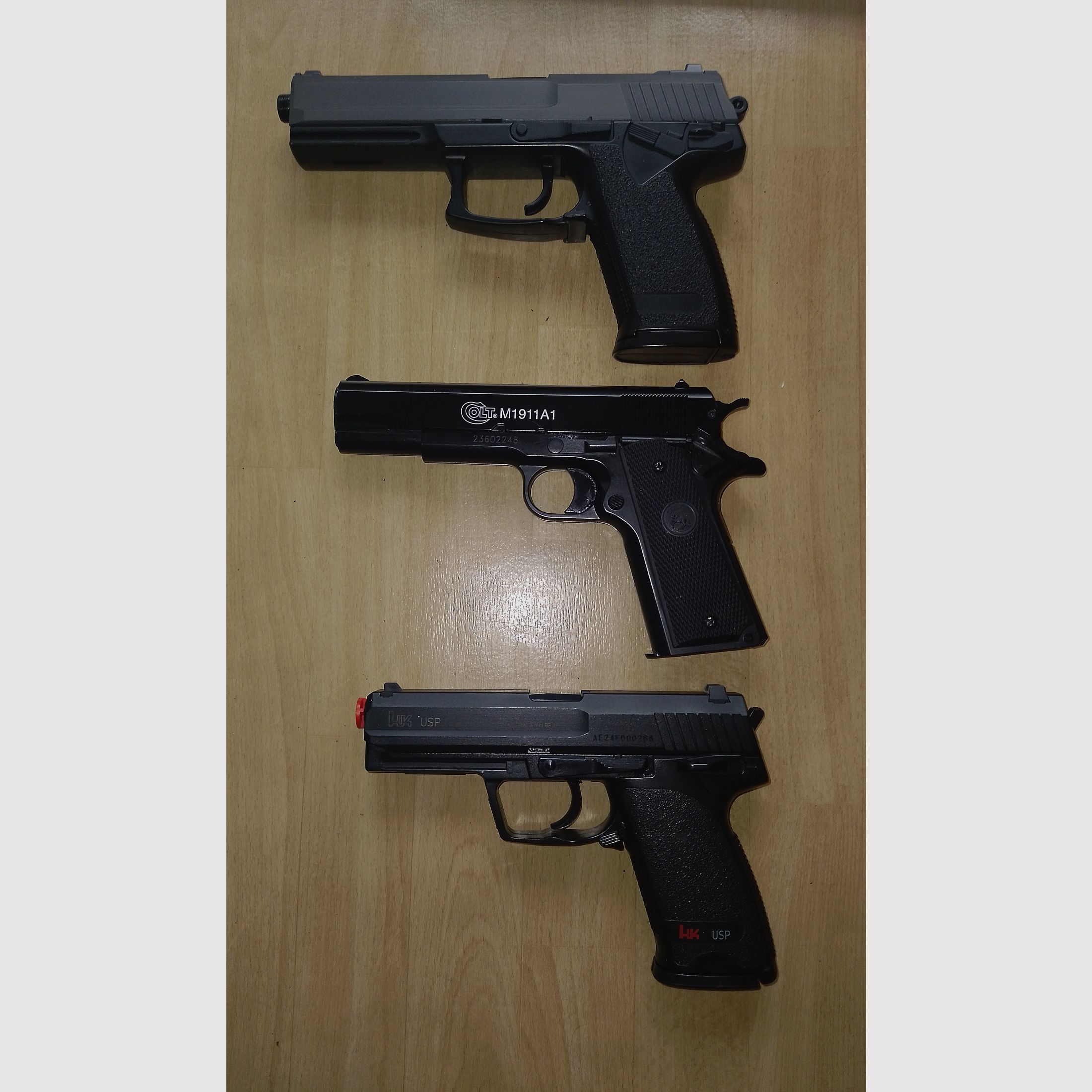 3  Federdruck Pistolen  6mm BB