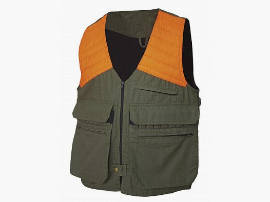 Kurze Weste Khaki/Orange Rip Stop Teleno