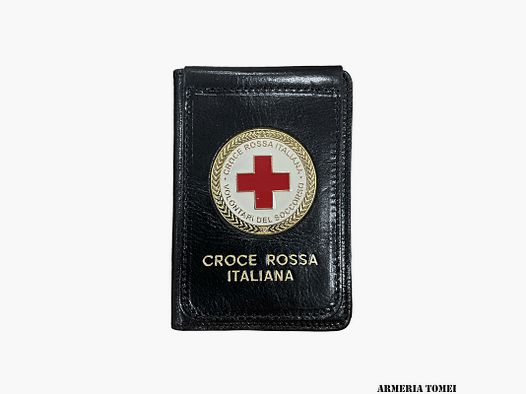 VEGA HOLSTER – PORTEMONNAIE AUS LEDER ROTES KREUZ ITALIENISCH – RETTUNGSDIENST (mod.2)