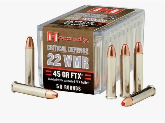 Hornady 83200 .22 WMR 45gr FTX Défense Critique