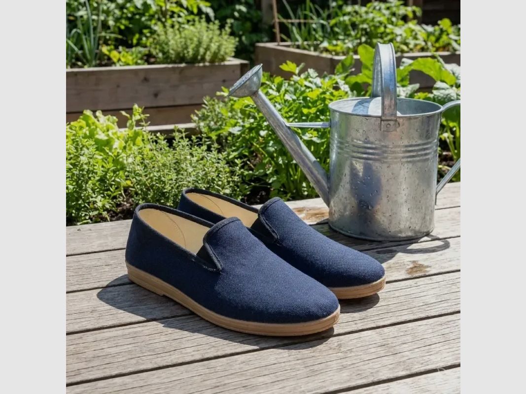 Cogolin Schuhe aus Segeltuch marineblau 40 bis 46, Bild 1 von 12