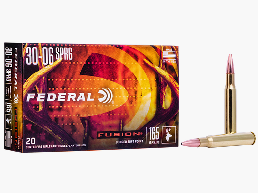 Federal Rifle Ammunition .30-06 Spring 10.7g Fusion Soft Point