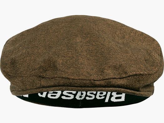 Blaser Vintage Schieber-Mütze Dunkelbraun mélange