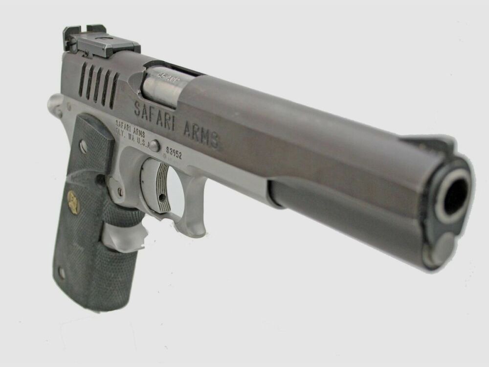 Pistolas de colección Safari Arms 1911 de seis pulgadas calibre .45 ACP