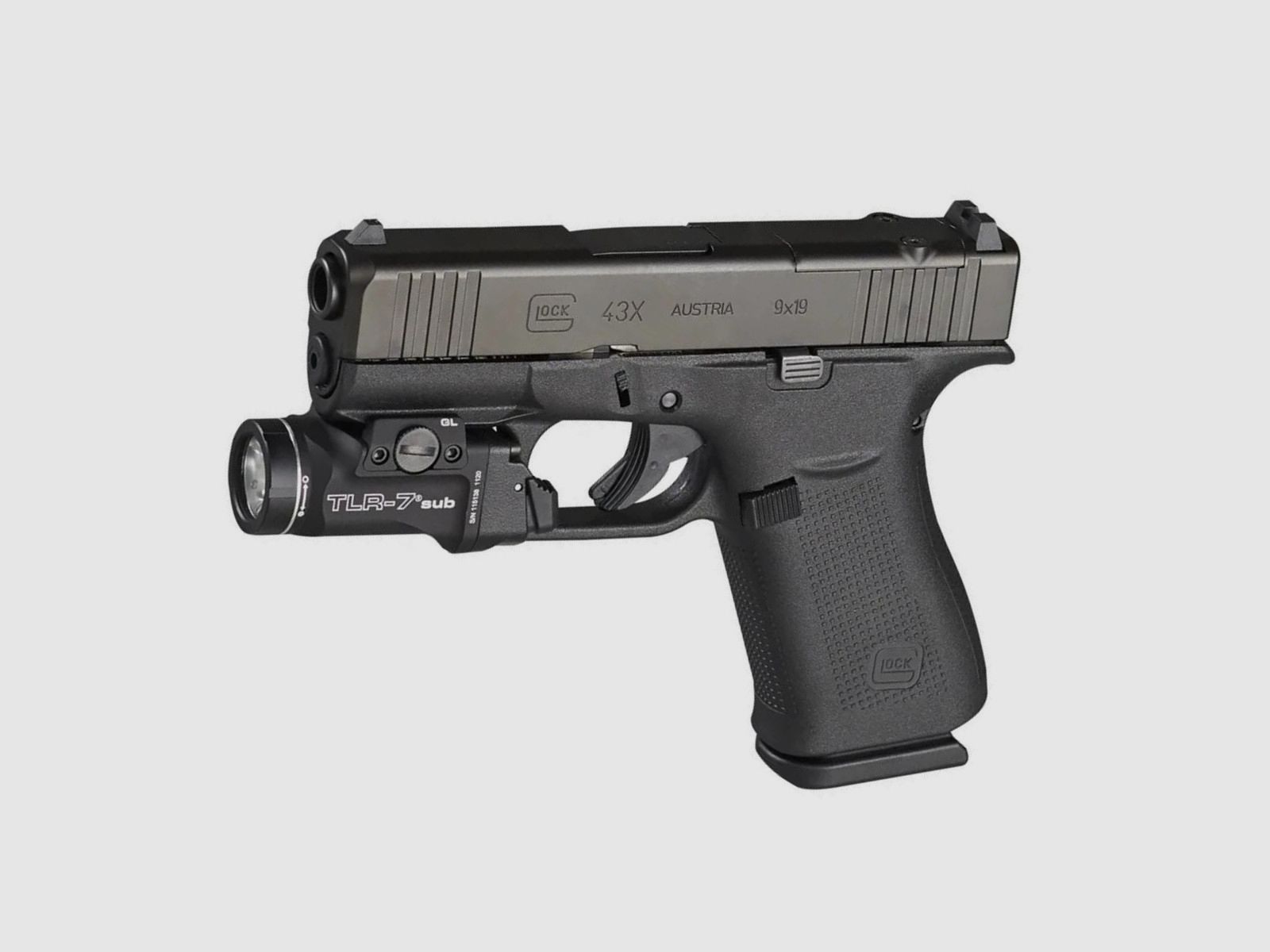 Glock 43X Black Combo with Streamlight TLR-7 flashlight - 65837, image 1 of 3