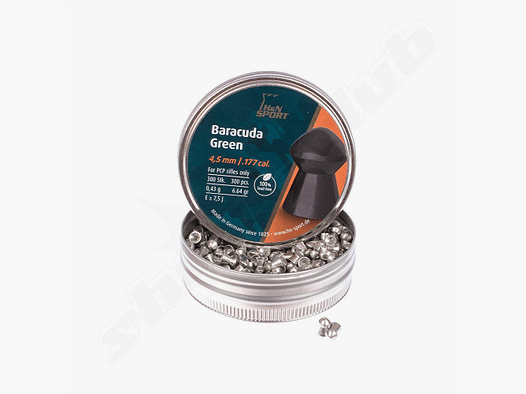 H&N Baracuda Green Diabolos 4,5mm / 0,43 g / 300 pcs
