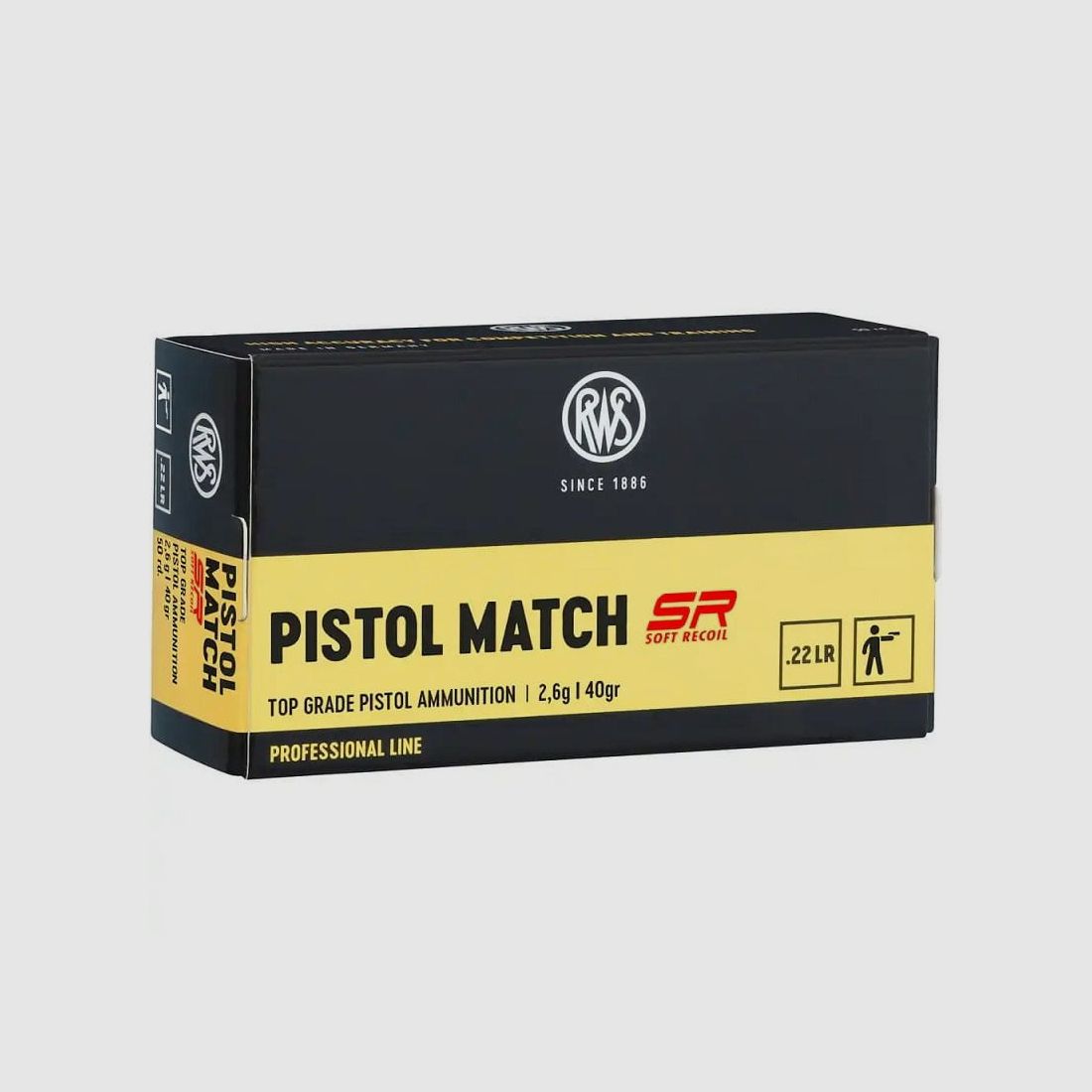 RWS .22lfb Pistol Match SR 2,6 g - 50 stuks.