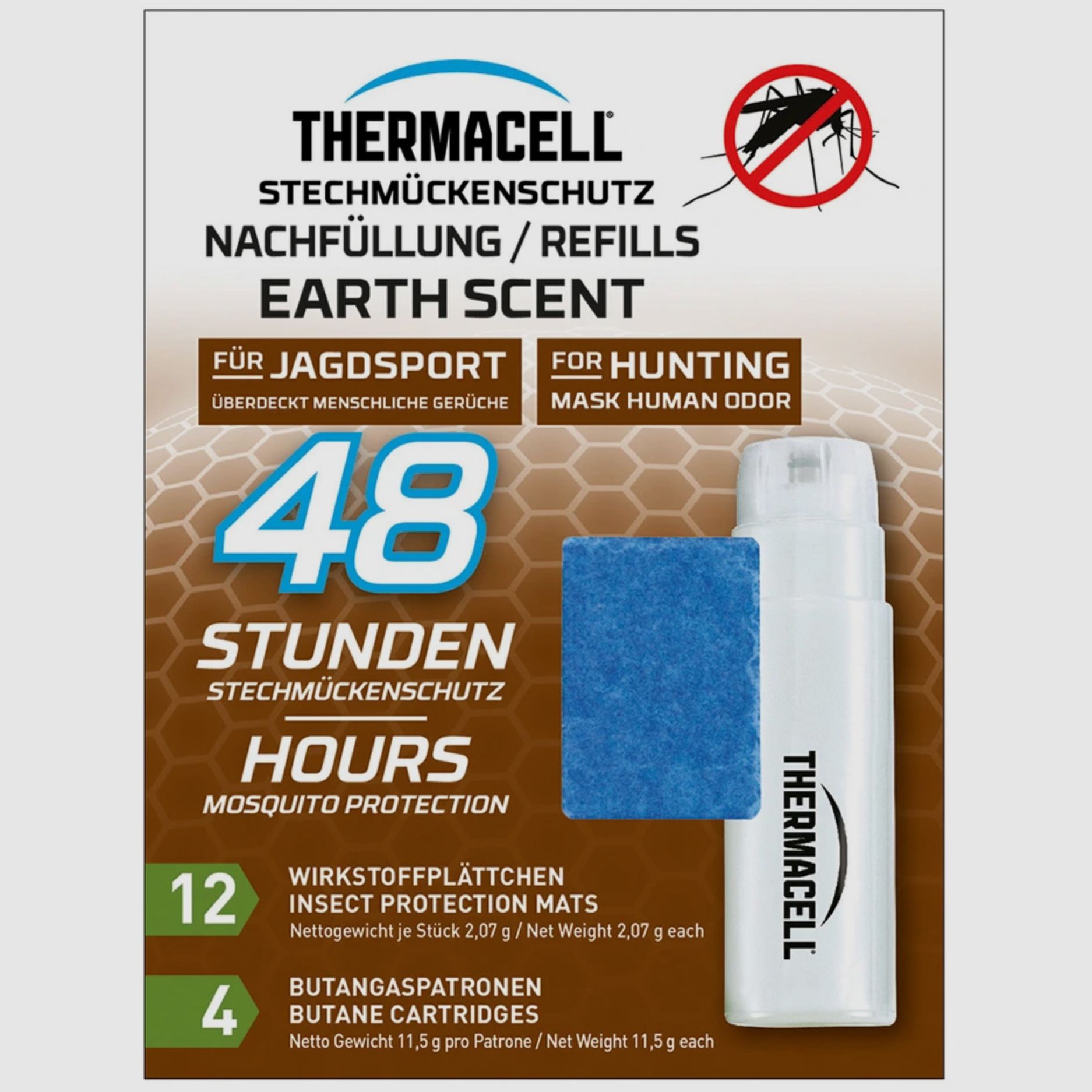THERMACELL Mückenabwehr Nachfüllpackung Jagd 48 Stunden