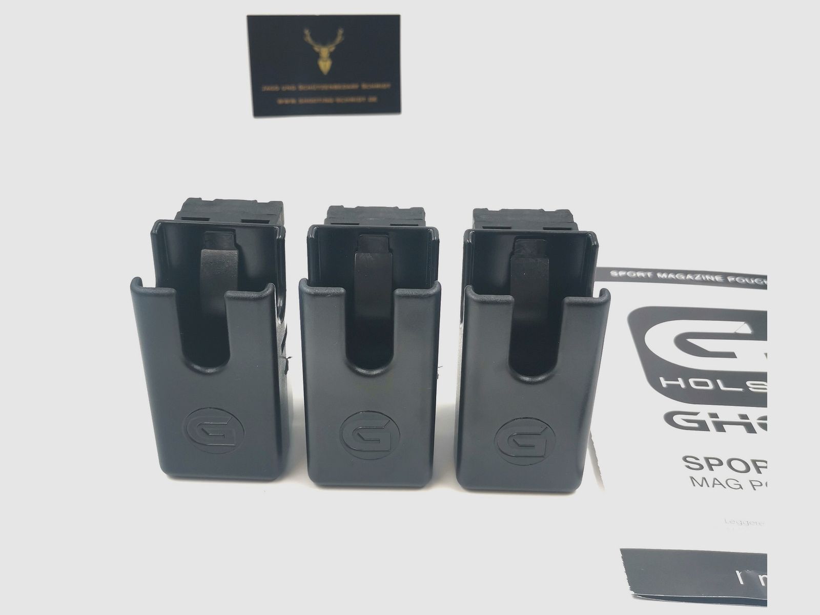 Ghost Magazinhalter 3er SET - Magazintasche - IPSC Speedmag Multilock Magazin Glock SigSauer PCC