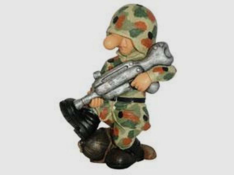 Deko - Soldat AB3 BW Flecktarn mit MG