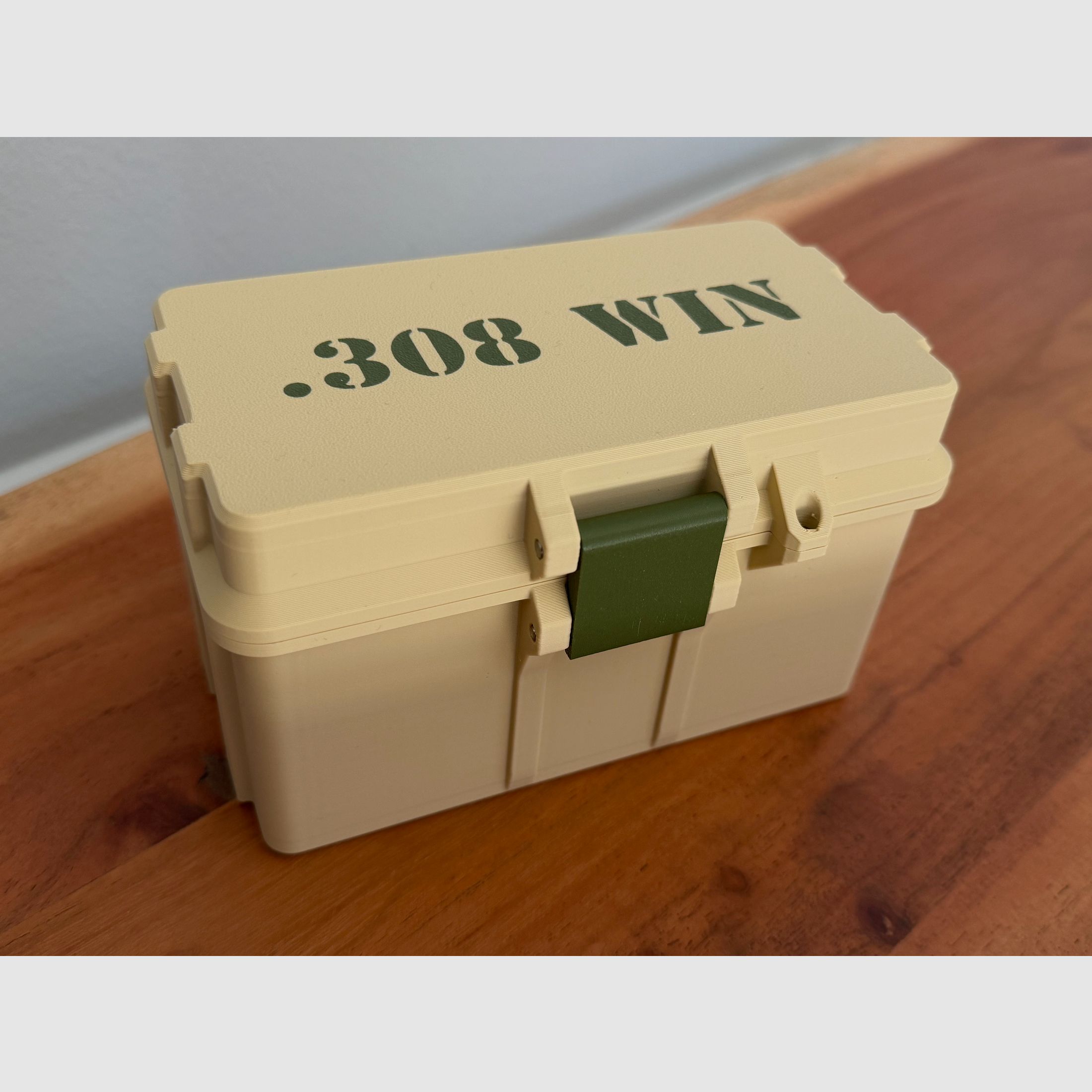 Munitionsbox .308 Win / 6,5mm Creedmoor Ammo Box Patronen Wiederladen 50 Schuss personalisierbar abschließbar optional magnetisch & mit RFID Chip für Daten