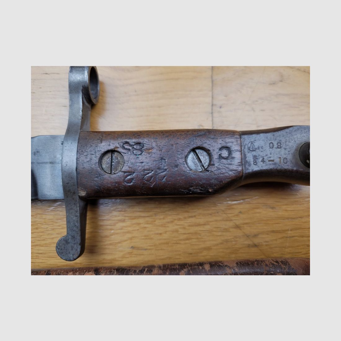 Bella e molto rara baionetta ROSS MK I di prova (non MKII) – Esercito canadese – 1910 Esemplare molto bello, immagine 9 di 15