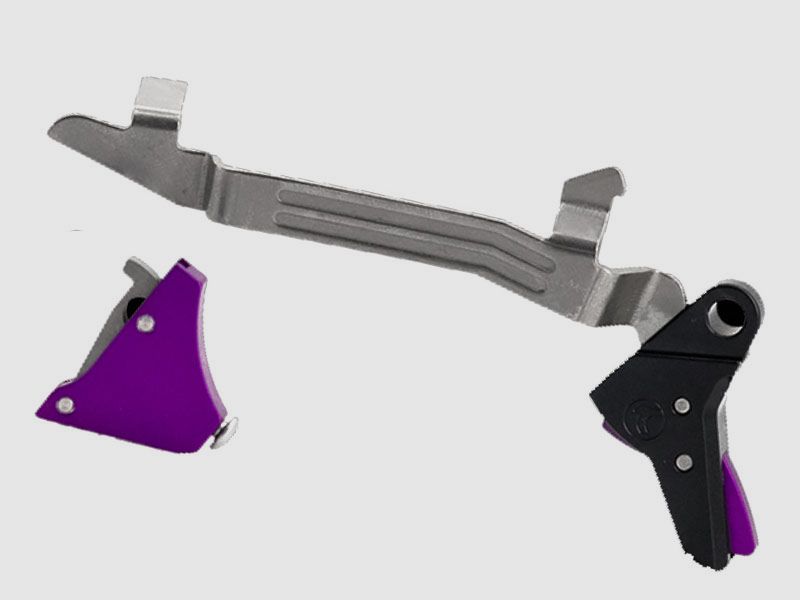 TIMNEY GLOCK Alpha Competition Trigger, PURPLE for Gen5 (Small Frame)