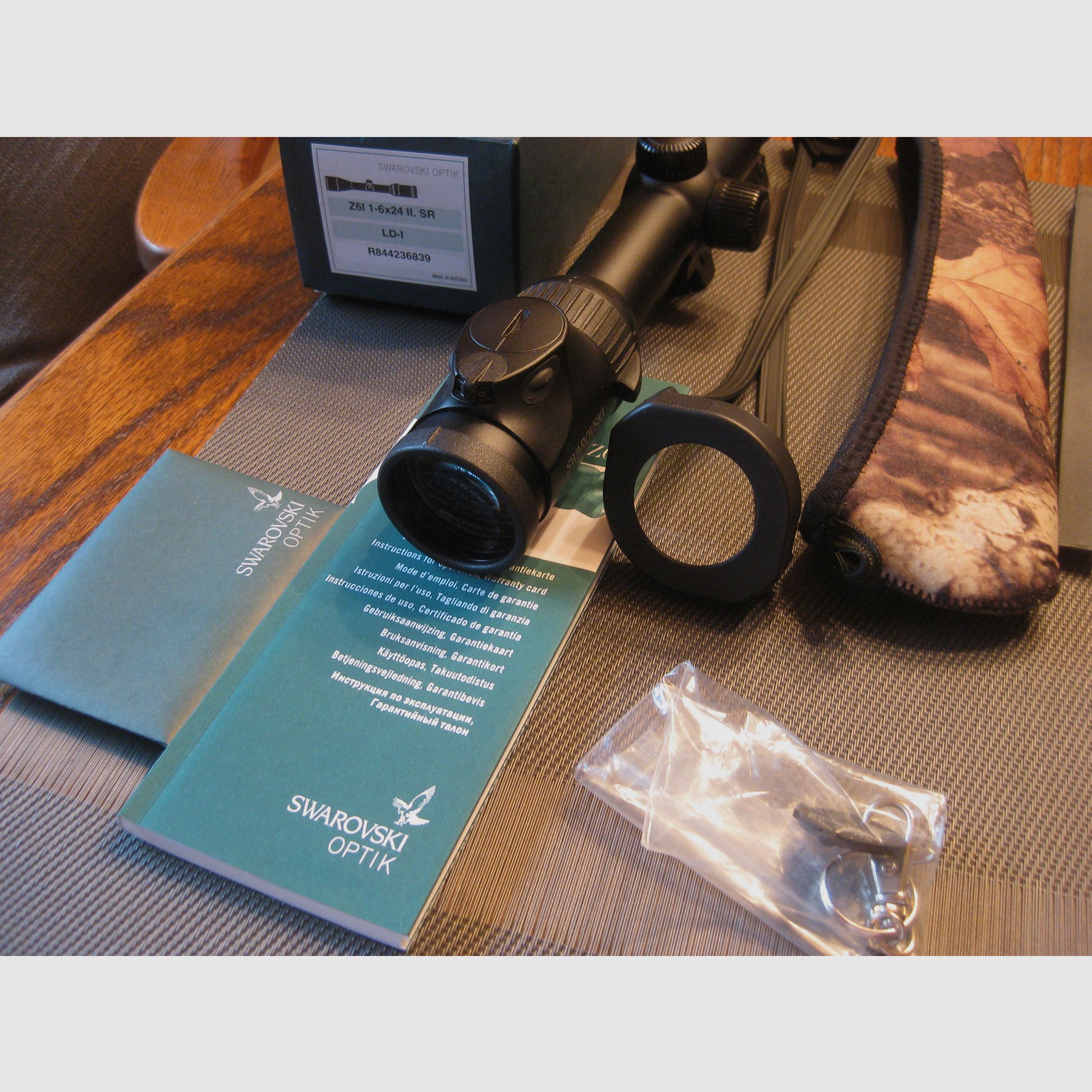 *BESTZUSTAND*  Swarovski Gen.II  Z6i 1-6x24 SR mit Abs. LD-I sowie original Blaser-Sattelmontage + Neoprencover + sämtlichen Originalzubehör in Originalverpackung !!