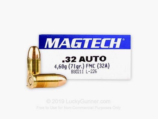 Magtech .32 Auto FMJ 71 grs (x50)