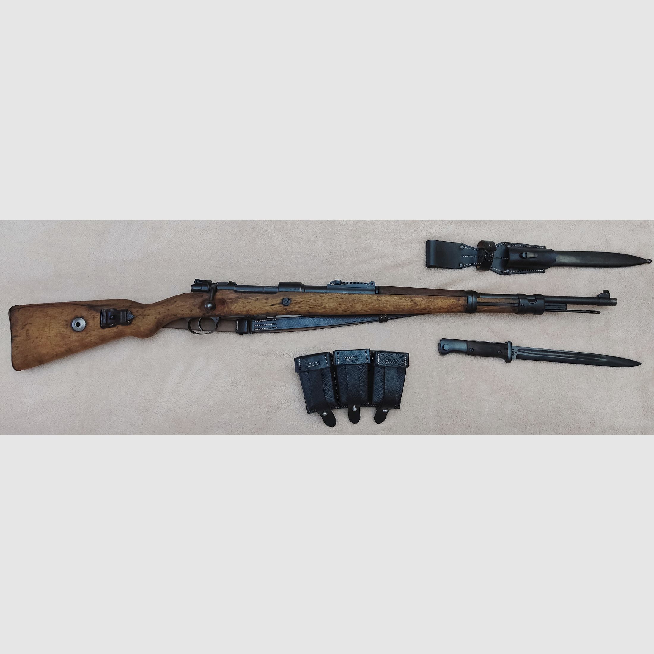 Mauser Karabiner 98k k98 Oberndorf S/42G 8x57 1935 Wehrmacht Ordonanz inkl. Bajonett Seitengewehr 98