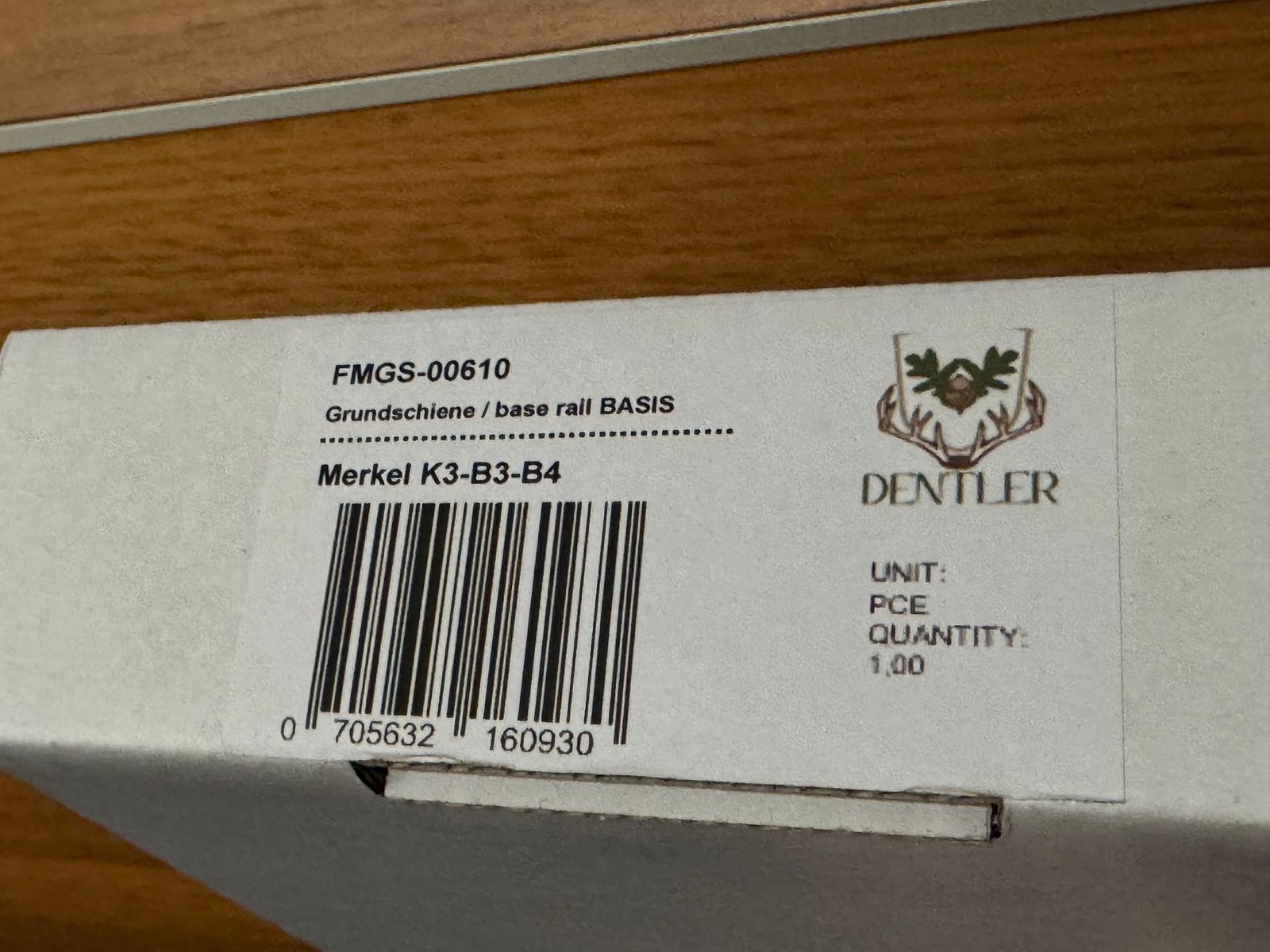 Dentler Basis Grundschiene Merkel B3/B4/K3 NOWY!!!