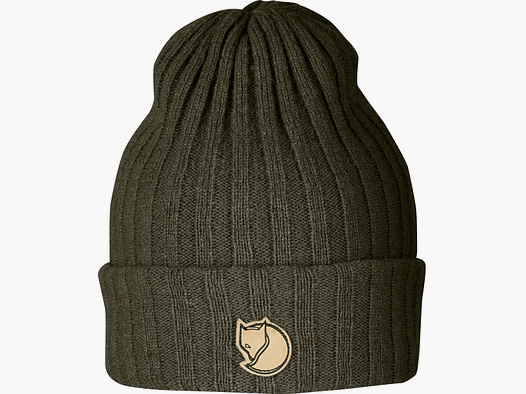 Fjällräven Strickmütze Byron Hat Dark Olive - Taupe